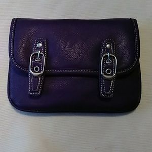 Grape purple clutch w/strap LYNN by Grace Adele